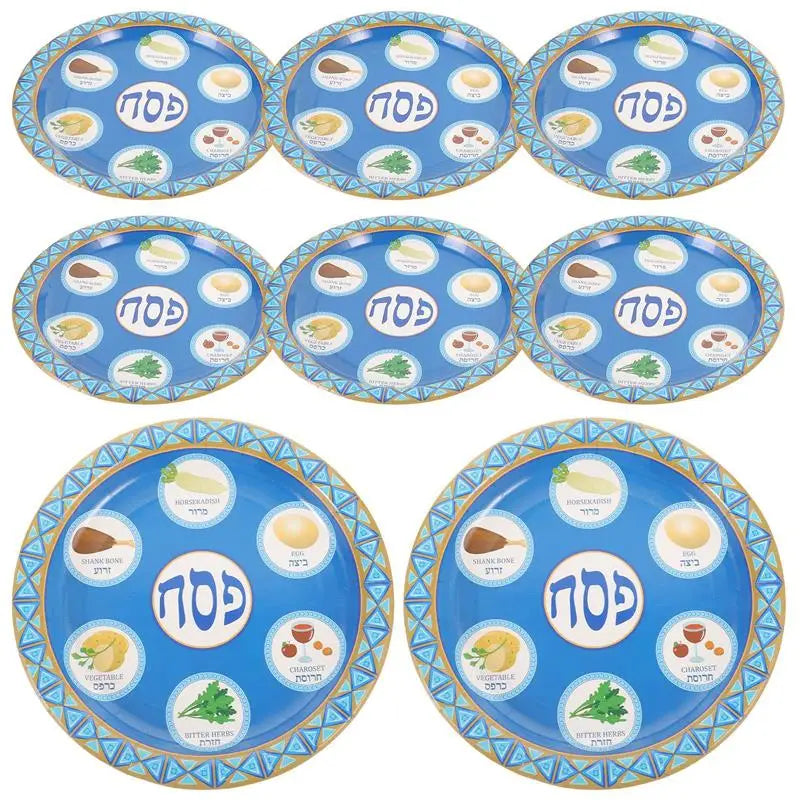 סט צלחות סדר פסח מעוצבות