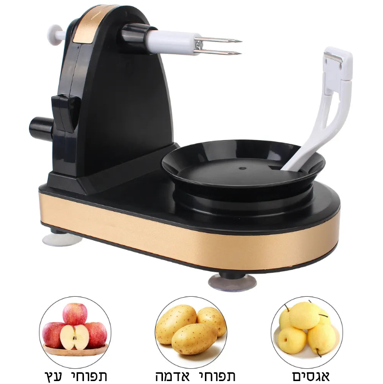 קולפן אגסים תפוחי אדמה ועץ חצי אוטומטי