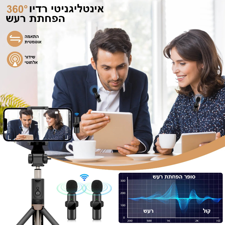 מיקרופון נייד אל חוטי iOS