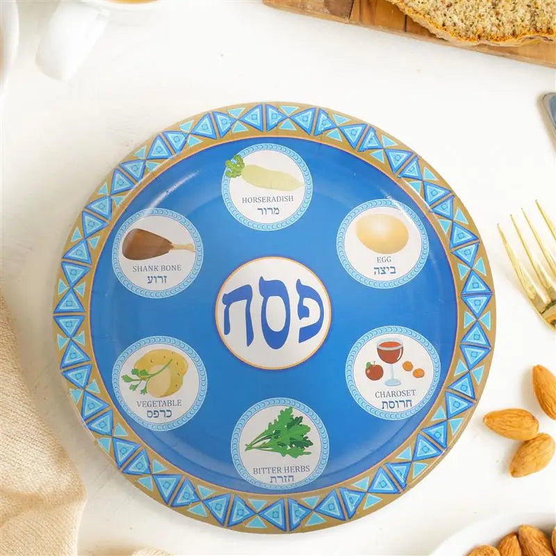 סט צלחות סדר פסח מעוצבות
