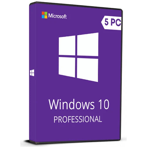 Windows 10 Professional Retail (5 מחשבים)